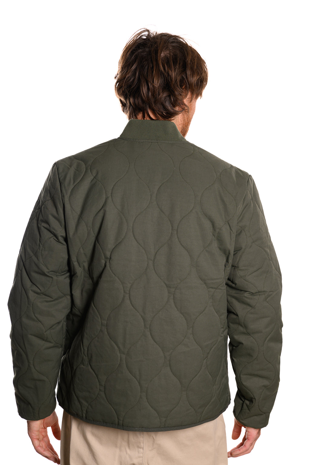 Bomber Trapunta Nylon-Cotone Schott Green
