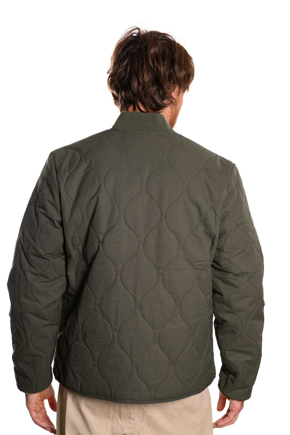 Bomber Trapunta Nylon-Cotone Schott Green