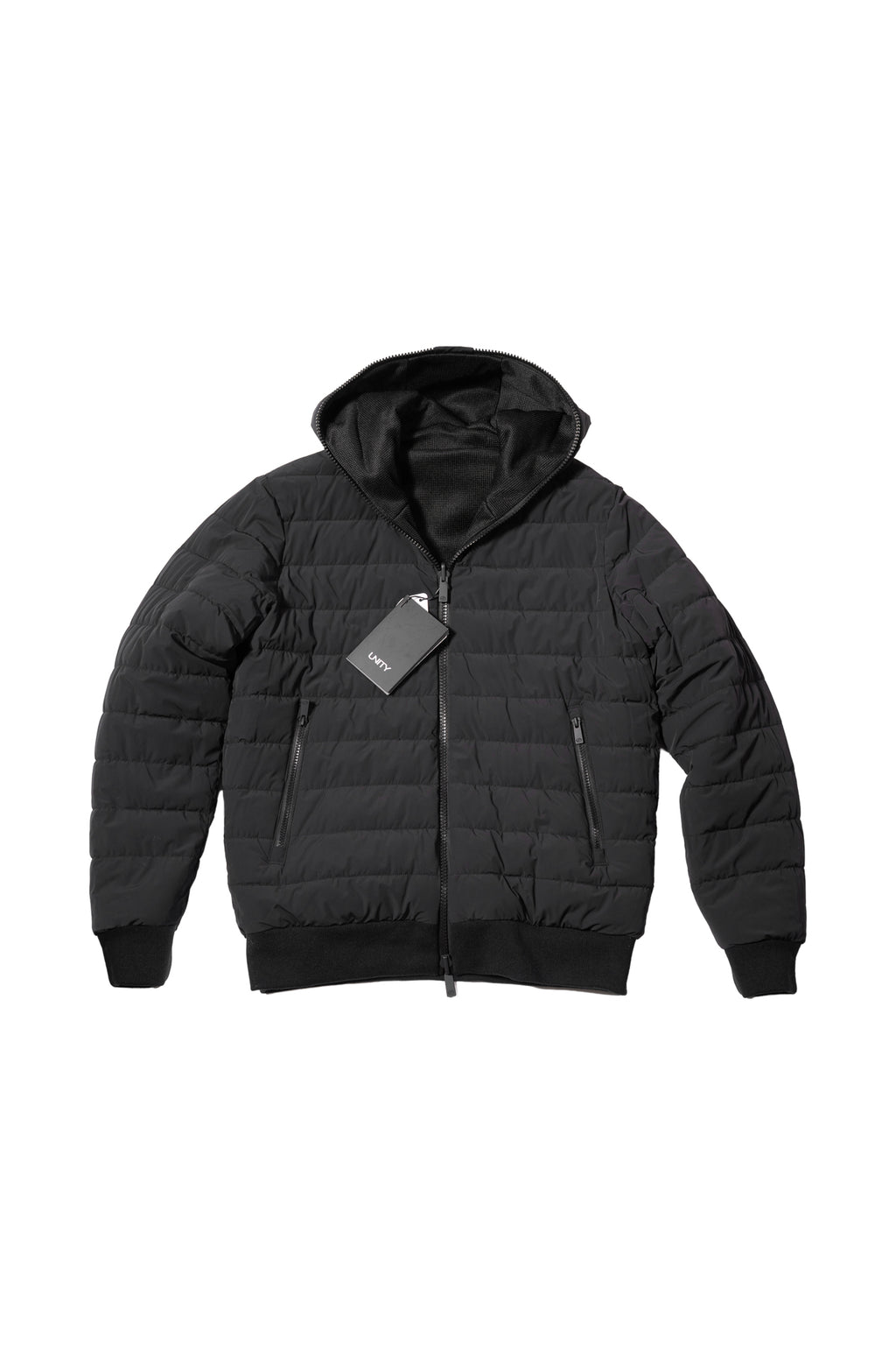 Piumino Reversibile Tricotech Nero