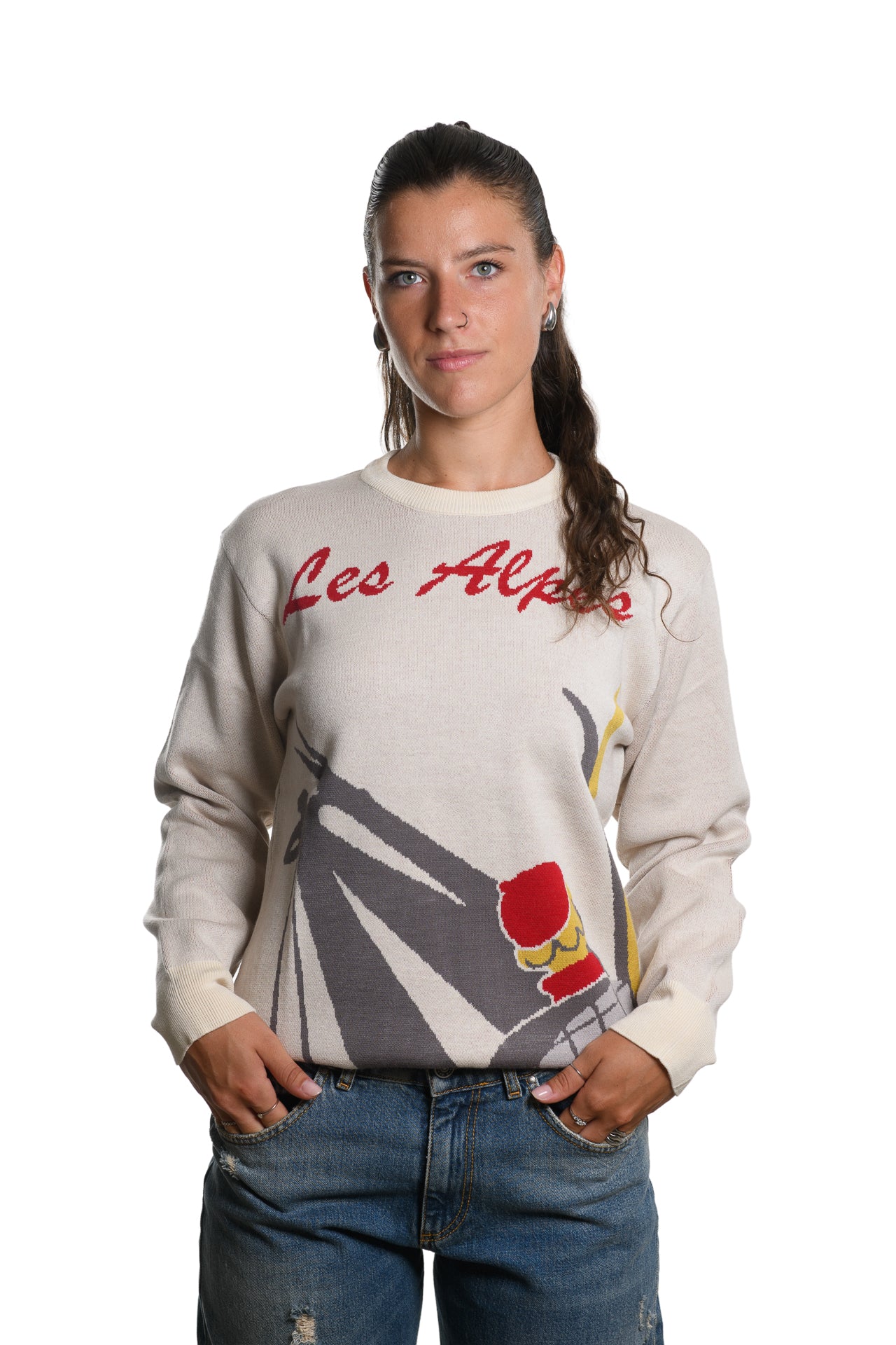 Maglia Les Alpes Beige