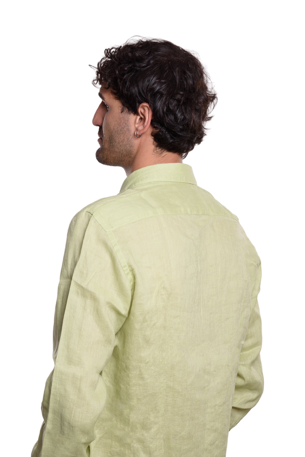 Camicia Francese 100% Lino Verde