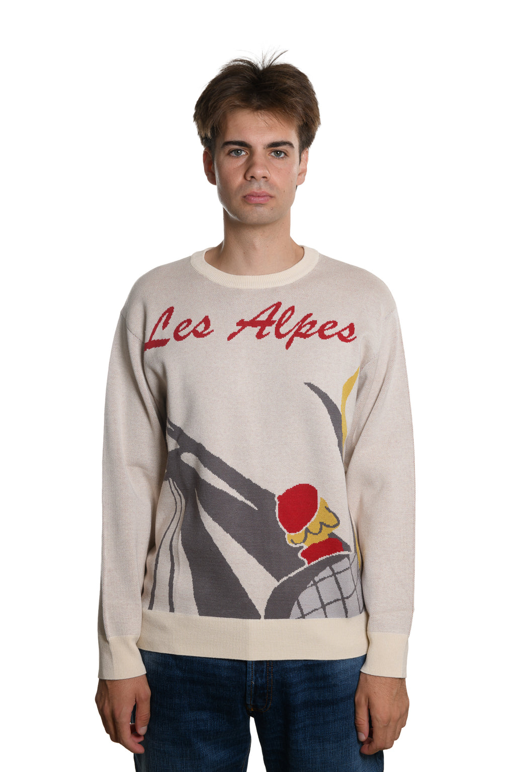 Maglia Les Alpes Beige