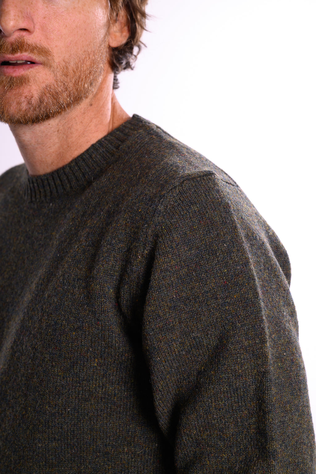 Girocollo Shetland Verde