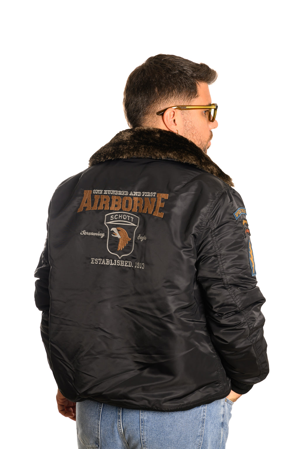 Bomber Aviatore in Nylon Schott