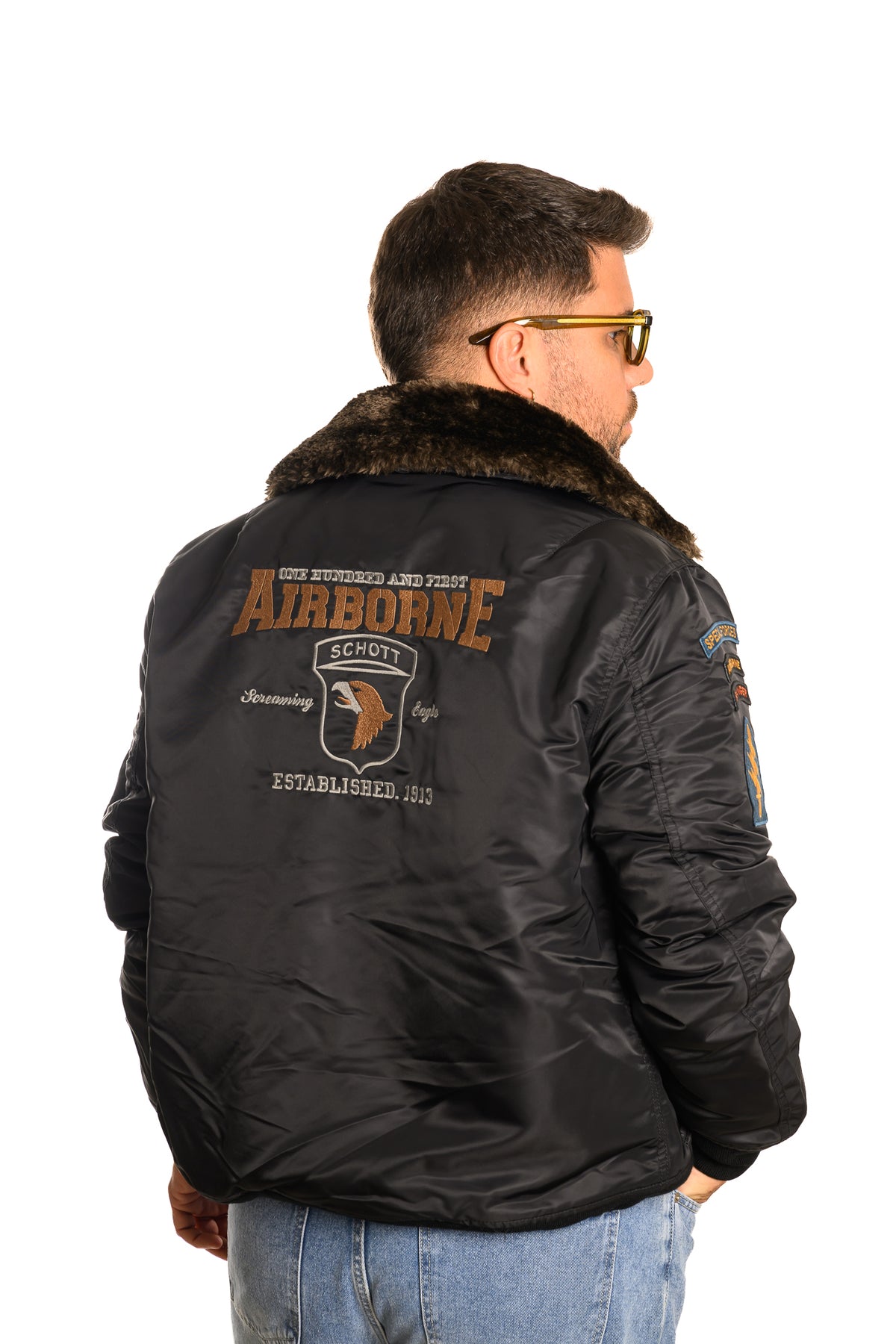 Bomber Aviatore in Nylon Schott