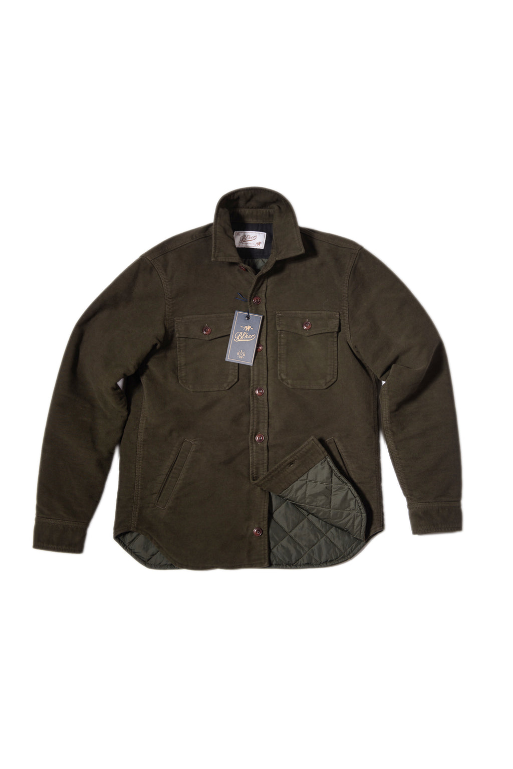 Giacca Camicia Fustagno Verde