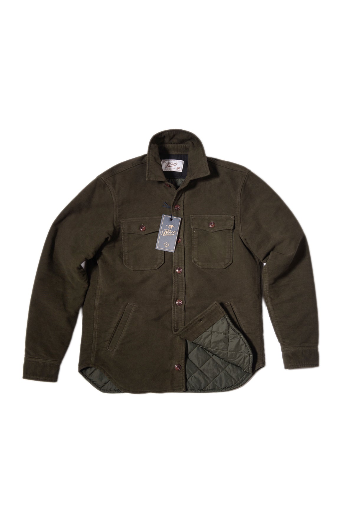 Giacca Camicia Fustagno Verde