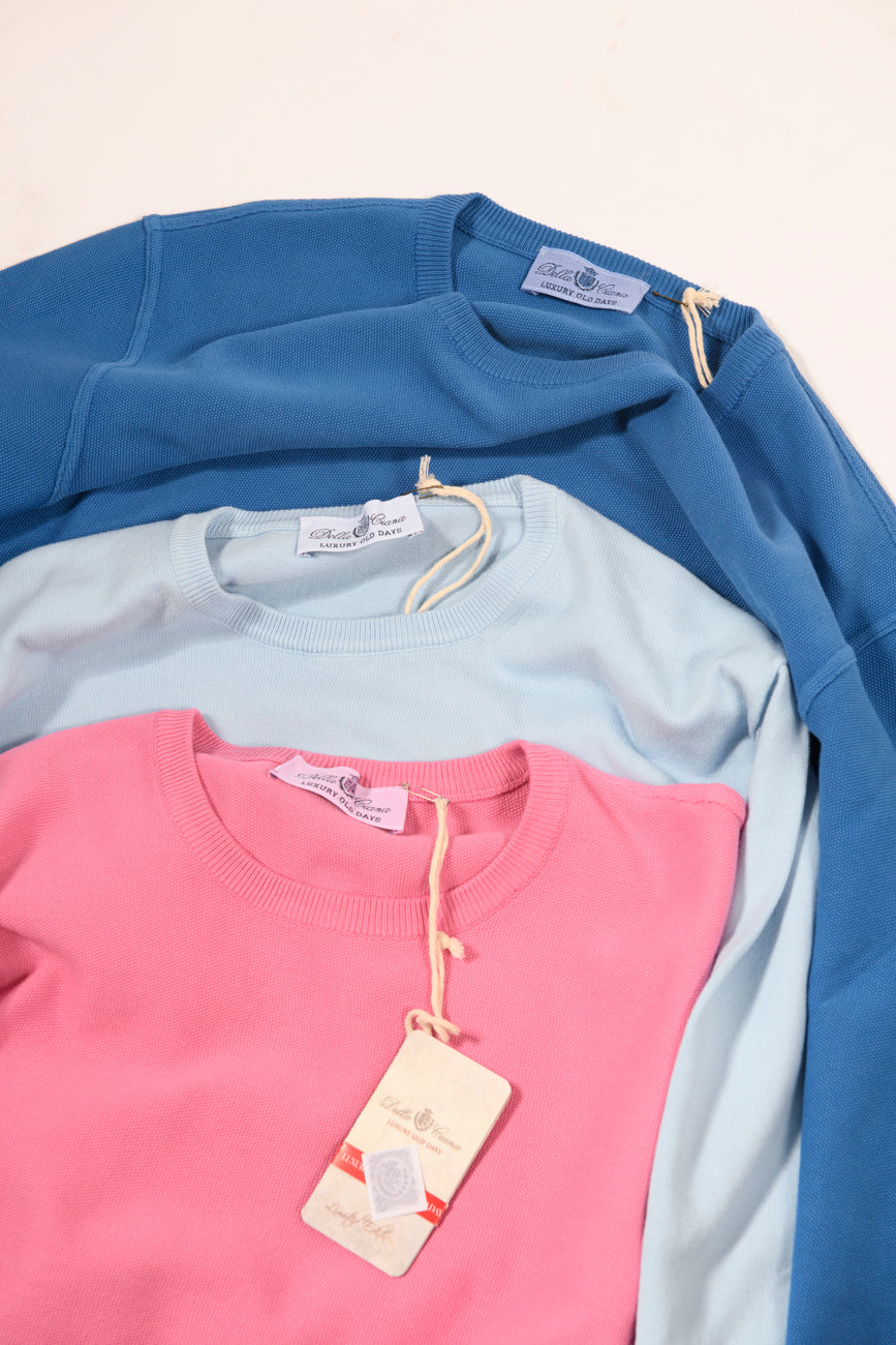 Maglia Girocollo della Ciana 100% Piqué Blu