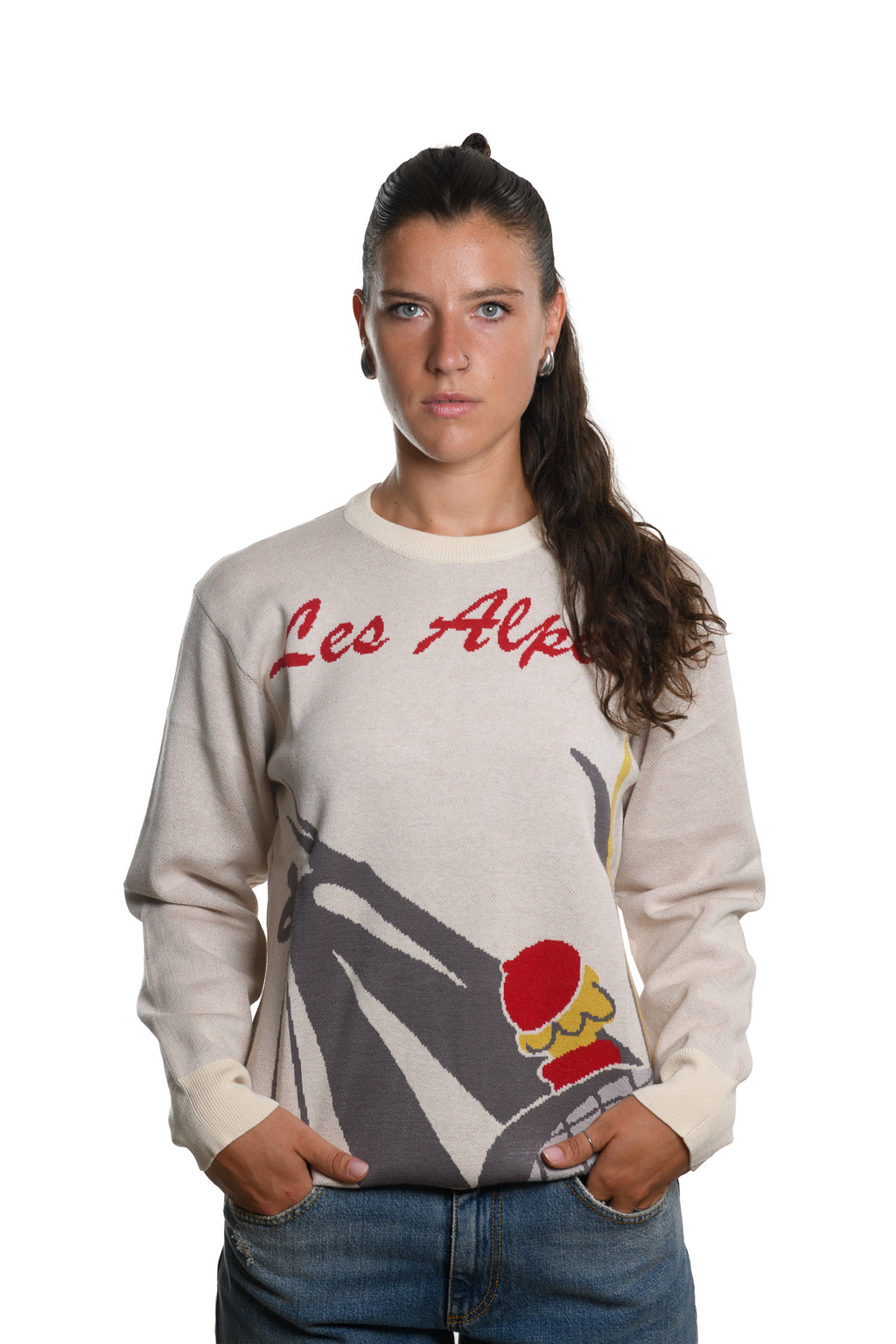 Maglia Les Alpes Beige