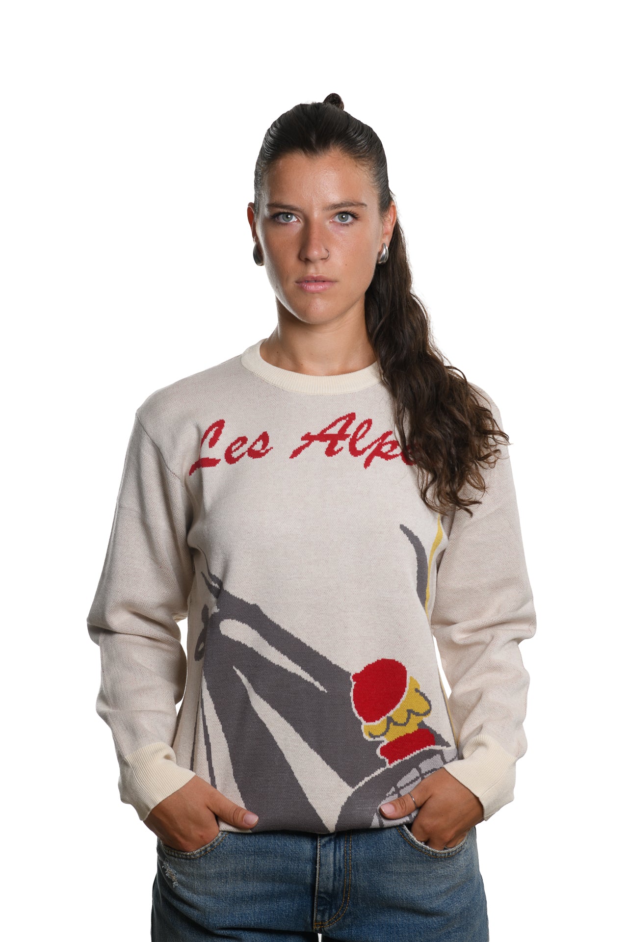 Maglia Les Alpes Beige