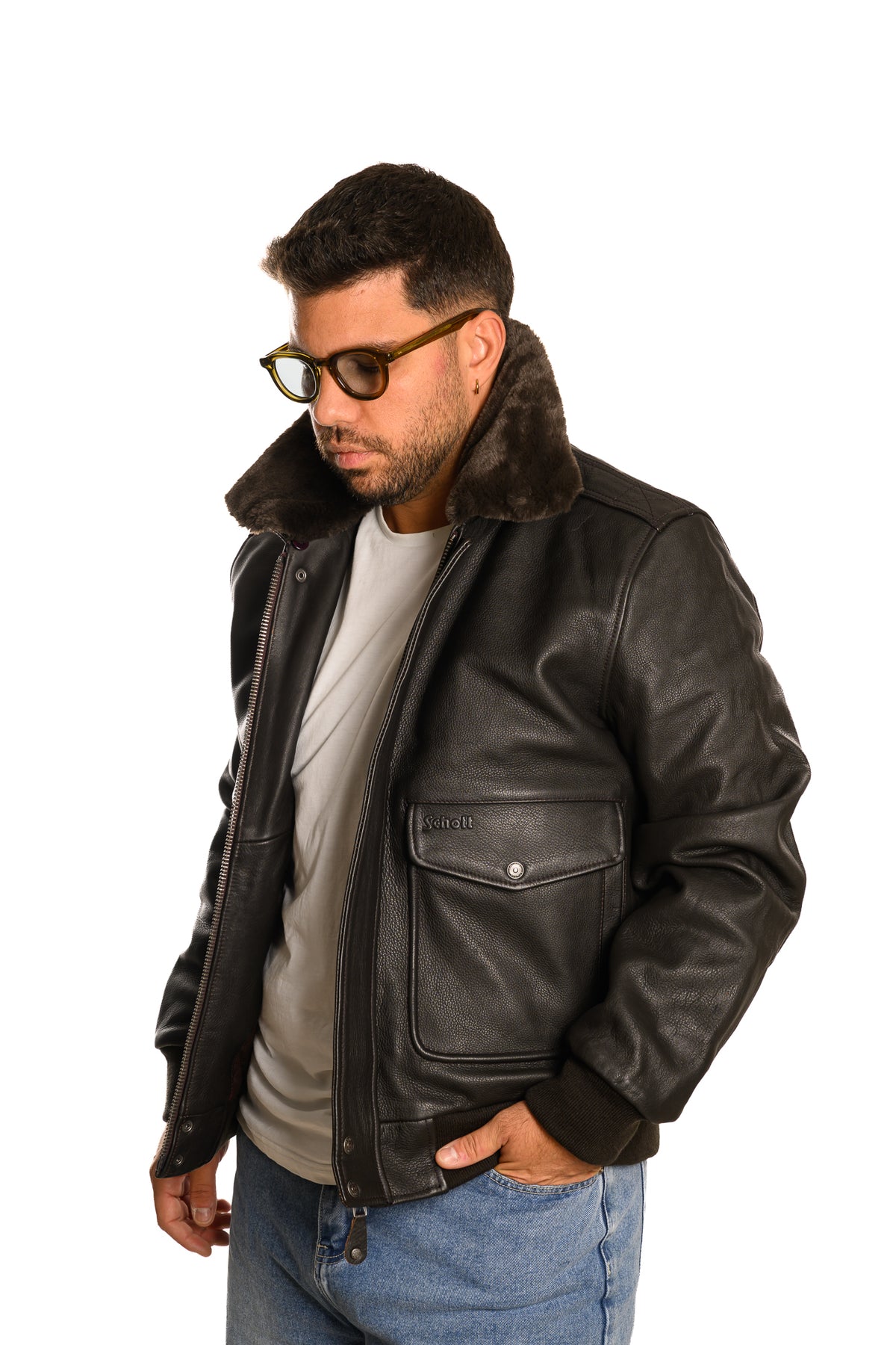 Aviator Leather Schott