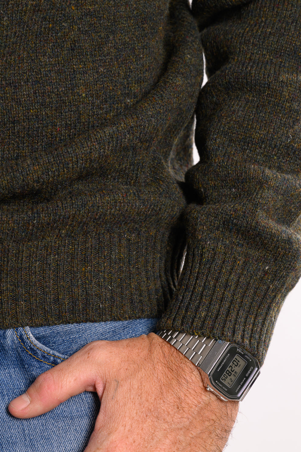 Girocollo Shetland Verde