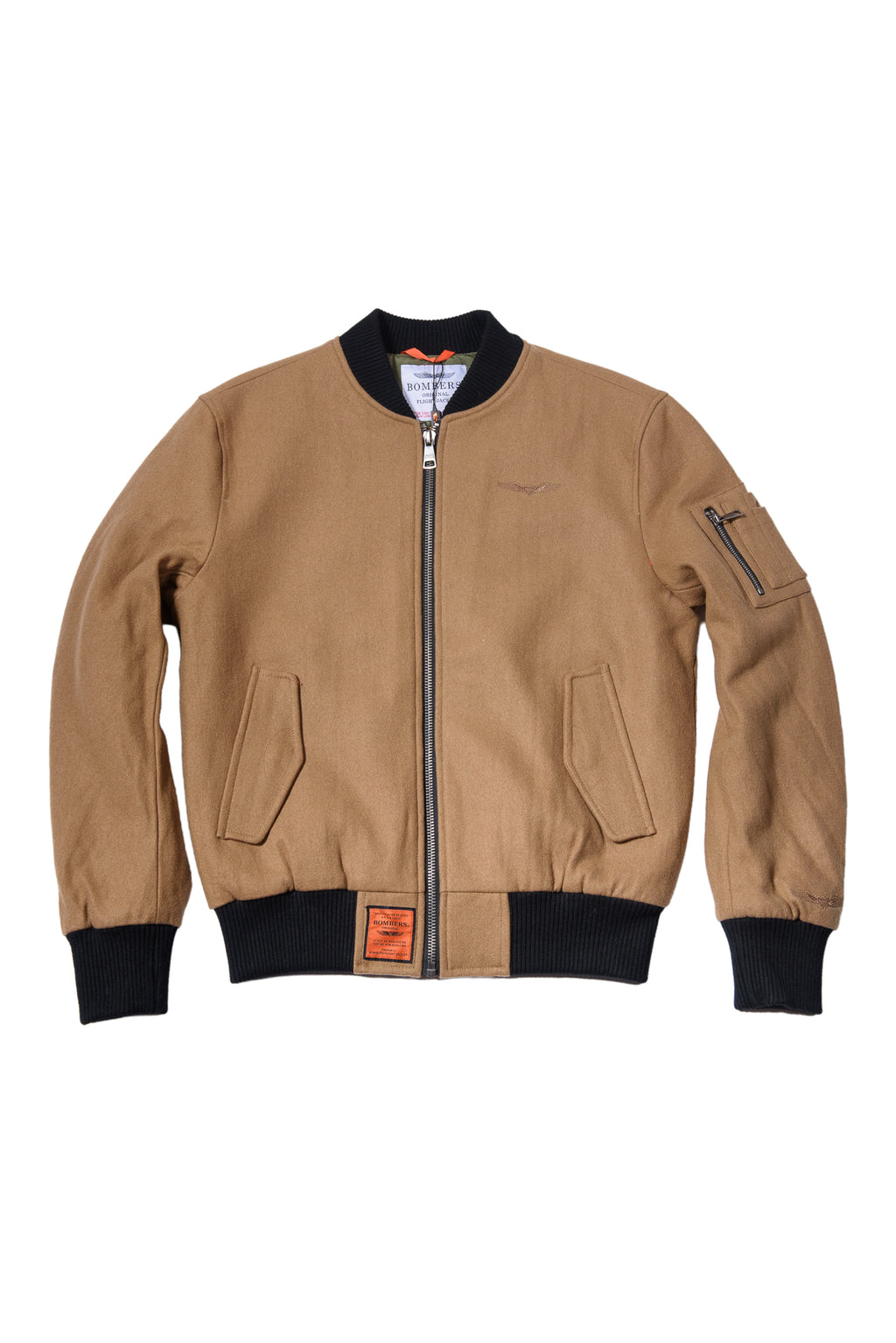 Bomber Original Men Panno di Lana Cammello
