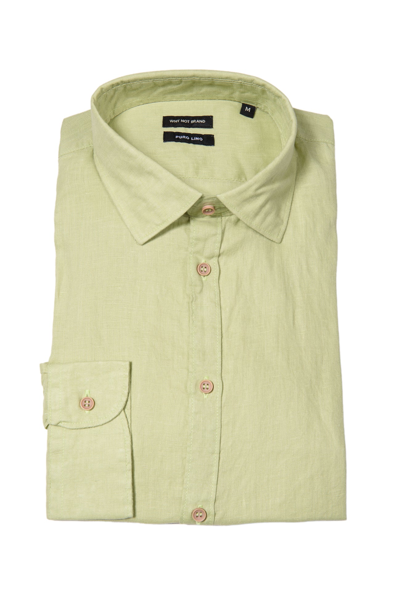 Camicia Francese 100% Lino Verde