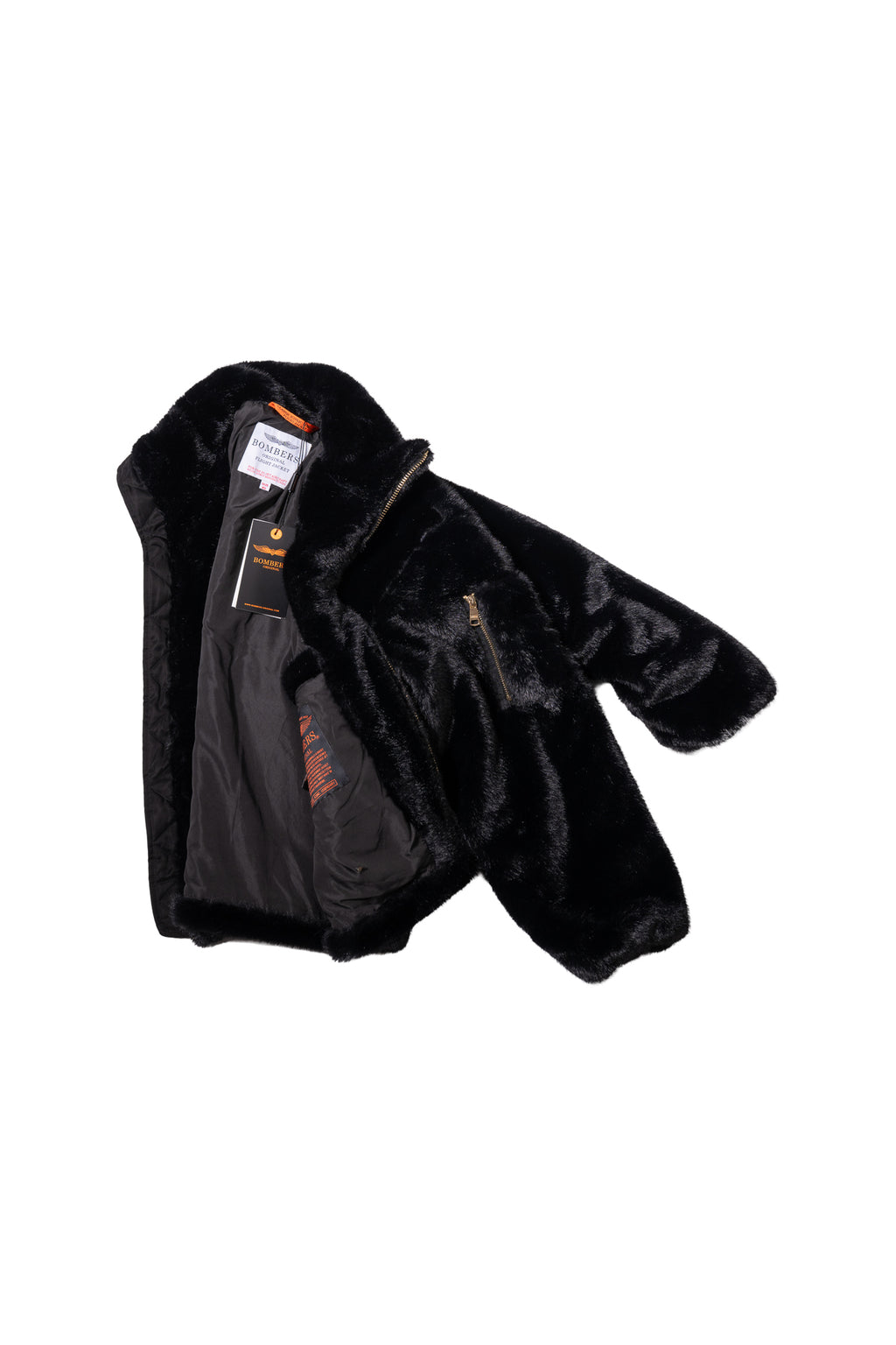 Ecopelliccia Bomber Black