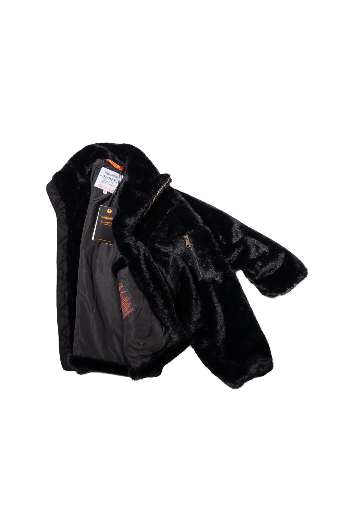 Ecopelliccia Bomber Black
