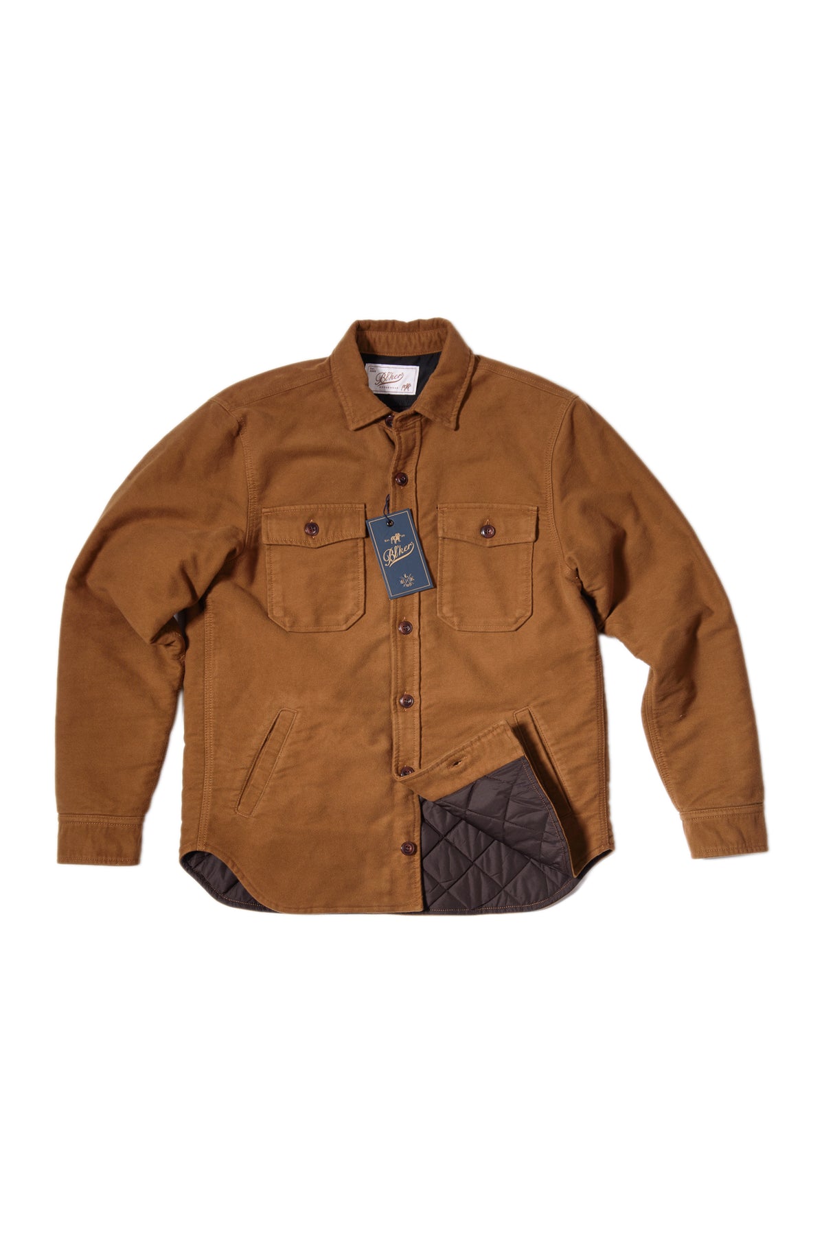 Giacca Camicia Fustagno Tabacco