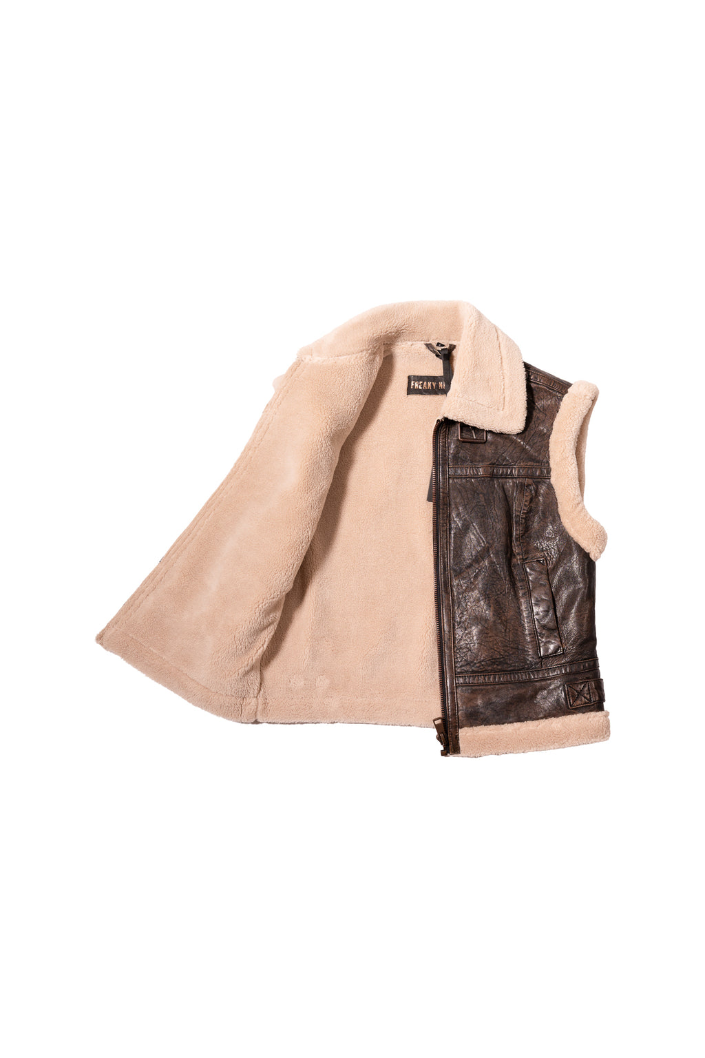 Gilet in Pelle Pelo Ecologico
