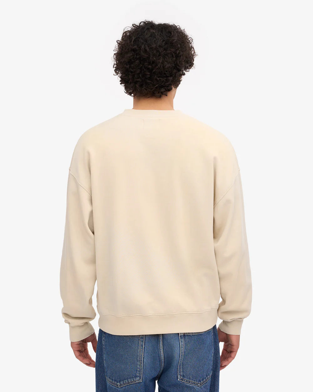 Organic Oversized Crew Ivory White