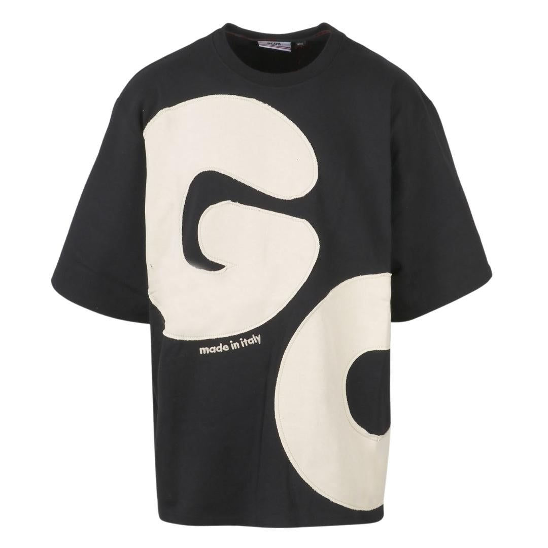 GCDS Tee Over black / patch